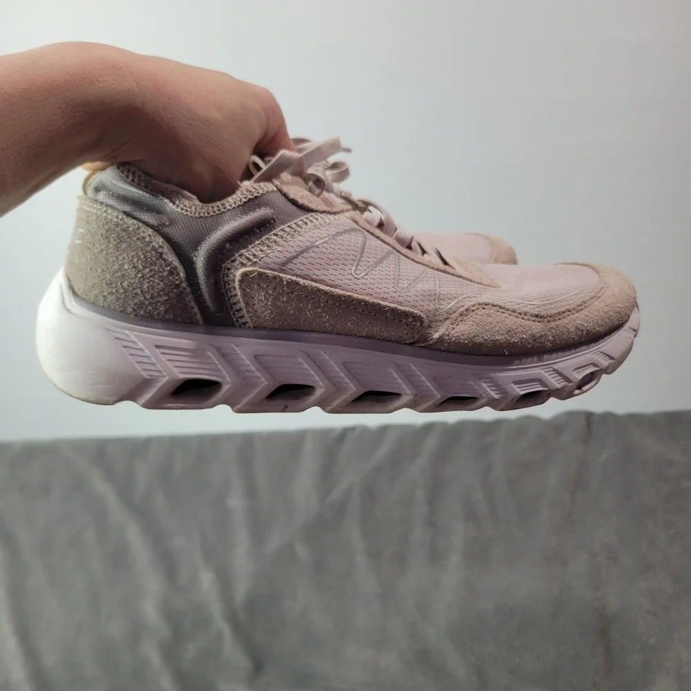 Vionic Nimble Womens Walking Sneakers Mauve Lavender Mesh Suede‎ Size 8